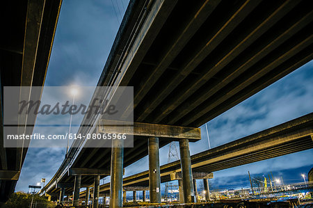 View from under bridge, Seattle, Washington, USA