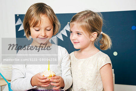 Children on birthday party having fun, Munich, Bavaria, Germany