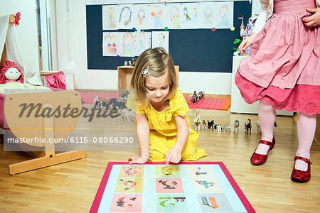 Girls Playing in Nursery