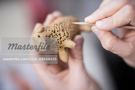 Making a sheep figurine as decorations