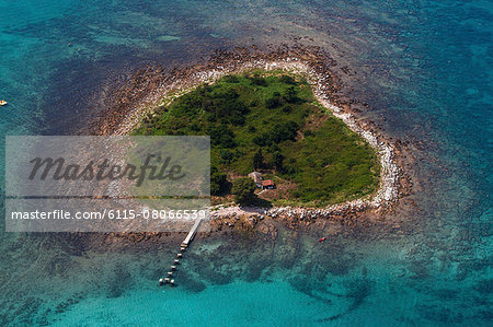 Small island in the Mediterranean Sea, Istria, Croatia