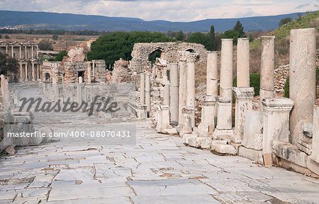 Ancient greek town of Ephesus in Turkey