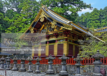 Toshogu Shrine, Nikko, Tochigi Prefecture, Japan. Summer view.
