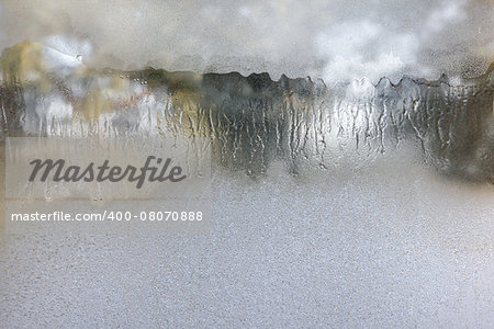Texture of frosted glass. Abstract winter textured background.