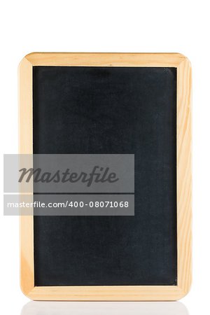 empty blackboard isolated on white background