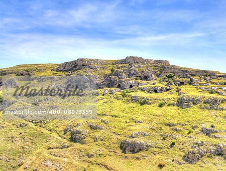 Landscape of rupestrian church. Sassi of Matera. Basilicata