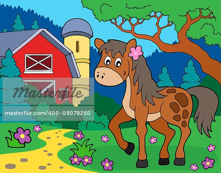 Horse theme image 7 - eps10 vector illustration.