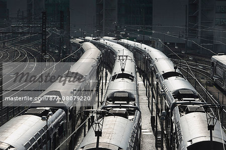 France. Paris area. Val-de-Marne. Charenton-le-Pont. Ways SNCF(FRENCH NATIONAL RAILWAY COMPANY). Commuter trains