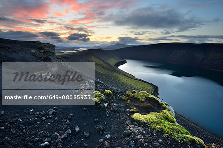 Veidivotn Lake, Highlands of Iceland Veidivotn Lake, Highlands of Iceland