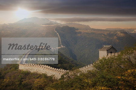 View of The Great Wall at Mutianyu, Bejing, China View of The Great Wall at Mutianyu, Bejing, China
