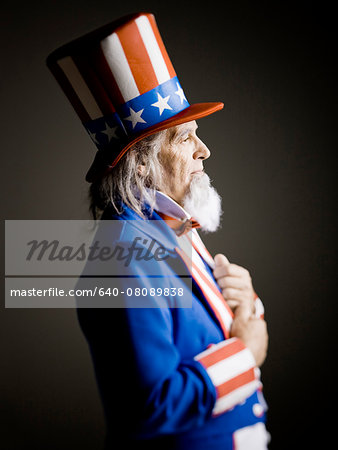 Studio portrait of Uncle Sam