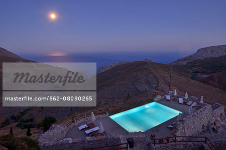 A hotel in Thalori, a Traditional Village in Kapetaniana, South Coast, Crete, Greece