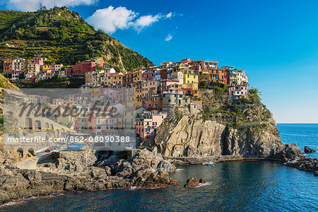 The colorful village of Manarola, Cinque Terre, Liguria, Italy