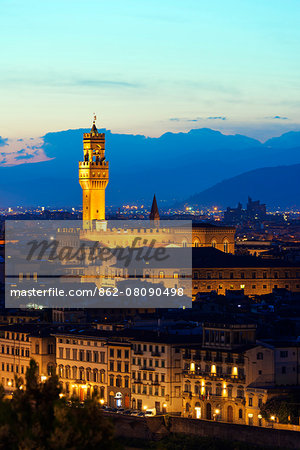 Europe, Italy, Tuscany, Florence, Historic center, Unesco World Heritage site, Vecchio Palace