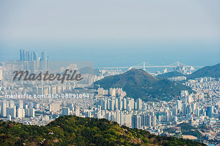 Asia, Republic of Korea, South Korea, Busan, city skyline