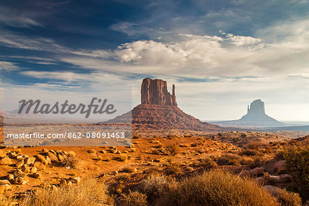 The Mittens, Monument Valley Navajo Tribal Park, Arizona, USA