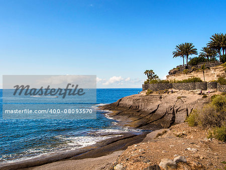 Picturesque El Duque beach inTenerife. Canary islands, Spain