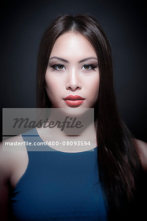 A portrait of a beautiful young asian woman