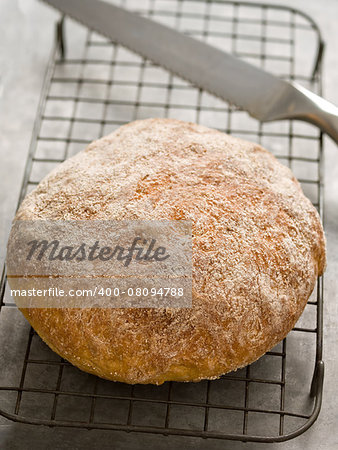 close up of rustic artisan bread