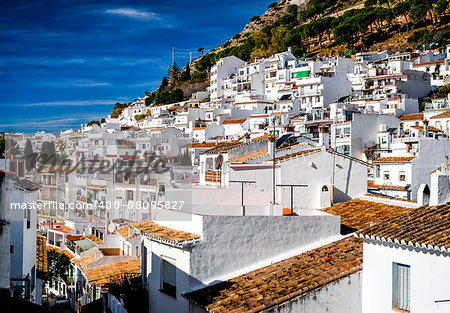 Day view of Mijas. Mijas is a lovely Andalusian town on the Costa del Sol. Spain