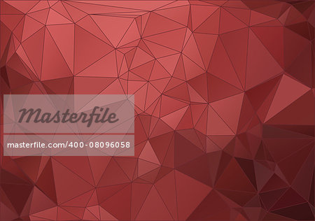 Vintage red abstract polygonal background for your web design