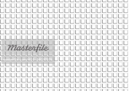 3D Texture - Embossed Squared Pattern, Vector Illustration