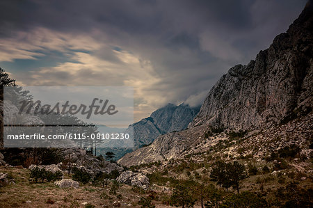 Valley, mountain range, National Park, Biokovo, Croatia