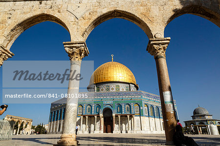 Dome of the Rock Mosque, Temple Mount, UNESCO World Heritage Site, Jerusalem, Israel, Middle East Dome of the Rock Mosque, Temple Mount, UNESCO World Heritage Site, Jerusalem, Israel, Middle East