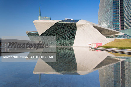 Guangzhou Opera House in Zhujiang New Town, Tian He, Guangzhou, Guangdong, China, Asia