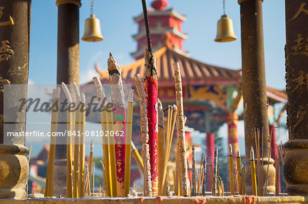 Incense sticks at Ten Thousand Buddhas Monastery, Shatin, New Territories, Hong Kong, China, Asia
