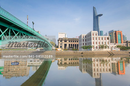 Bitexco Financial Tower and Ben Nghe River, Ho Chi Minh City, Vietnam, Indochina, Southeast Asia, Asia