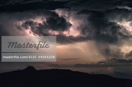 Thunderstorm scenery, Dalmatia, Croatia, Europe