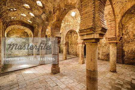 Ronda, Spain at the Arab Baths dating from the 11th-12th Centuries.