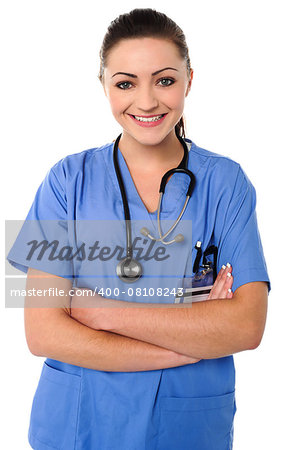 Lady doctor posing with confidence