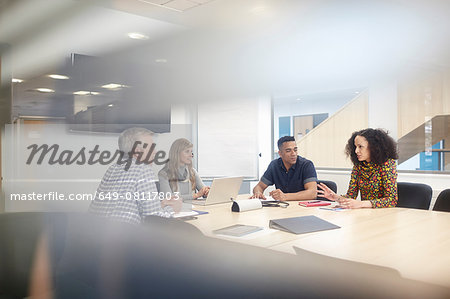 Business team meeting at conference table