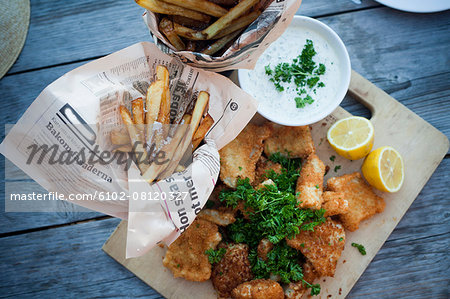 Fish and chips Fish and chips