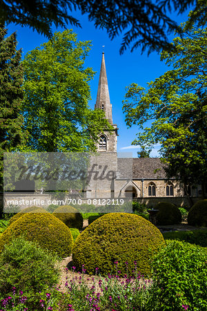 Church of St Mary, Lower Slaughter, Gloucestershire, The Cotswolds, England, United Kingdom