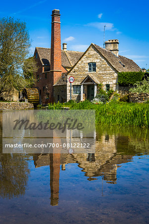 Old Watermill, River Eye, Lower Slaughter, Gloucestershire, The Cotswolds, England, United Kingdom Old Watermill, River Eye, Lower Slaughter, Gloucestershire, The Cotswolds, England, United Kingdom