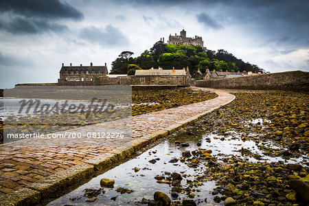 Causeway to St Michael's Mount, Cornwall, England, United Kingdom