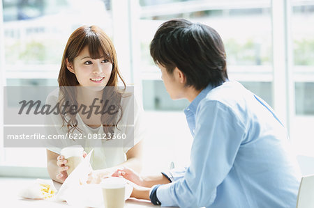 University students in the school cafe