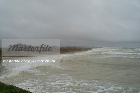 France, Charente-Maritime, Oléron island, Chassiron, storm