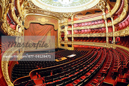France,Paris. 9th district. Palais Garnier, Paris Opera. La Salle de Spectacle.