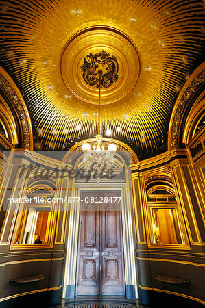 France,Paris. 9th district. Palais Garnier, Paris Opera. Le Salon du Soleil.