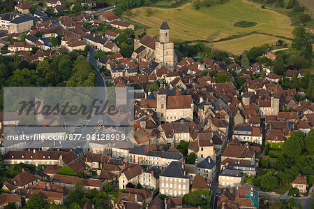 France, Lot (46) Martel village of Haut-Quercy on the Causse de Martel, (aerial view)