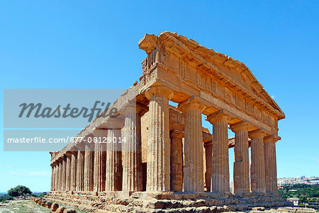 Italy. Sicily. Valley of the Temples. The Temple of Concordia.