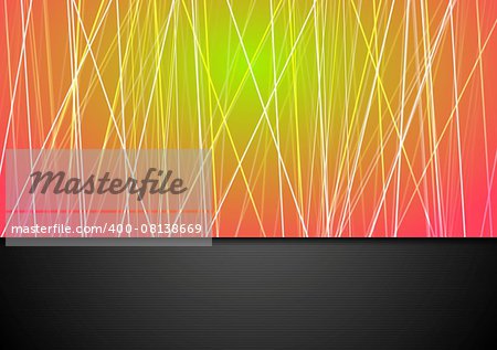 Corporate tech background with lines. Vector design