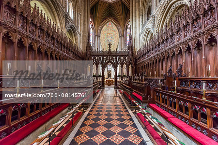 Interior of Ely Cathedral, Ely, Cambridgeshire, England, United Kingdom