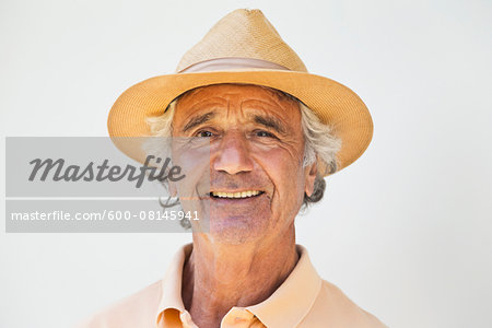 Portrait of Senior Man wearing Hat, Spain