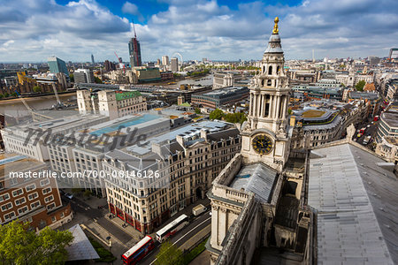 Clock Tower from St Paul's Cathedral, London, England, United Kingdom