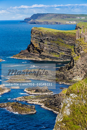 Cliffs at Magheracross, County Antrim, Northern Ireland, United Kingdom